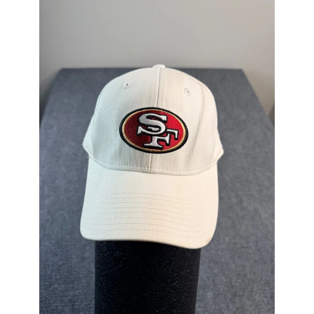 Reebok San Francisco 49ers Hat Mens L/XL Cream‎ Fitted NFL Football Cap 49ers SF